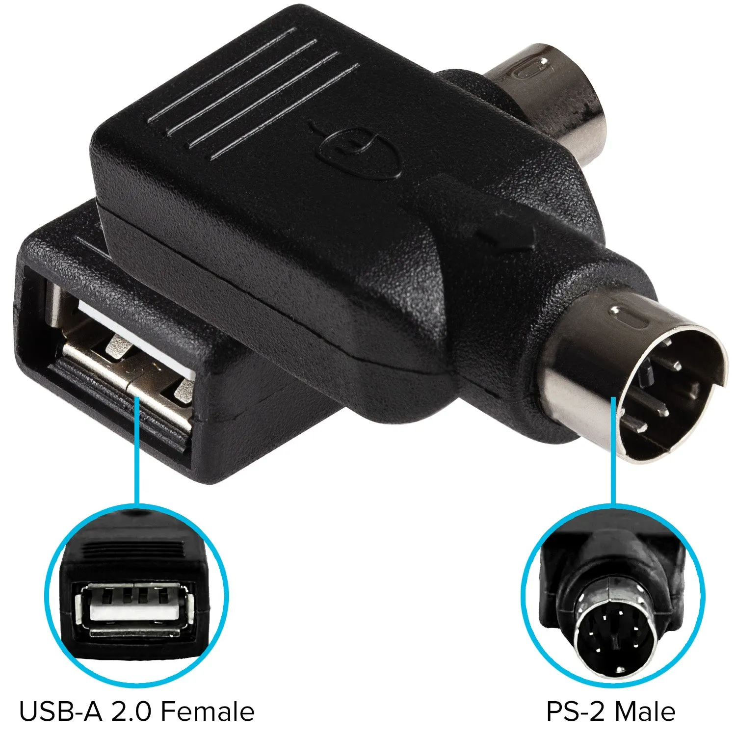 Maplin Premium Ps/2 Male To Usb-A 2.0 Female Adapter - Black Shop Today Save Today Only Savings
