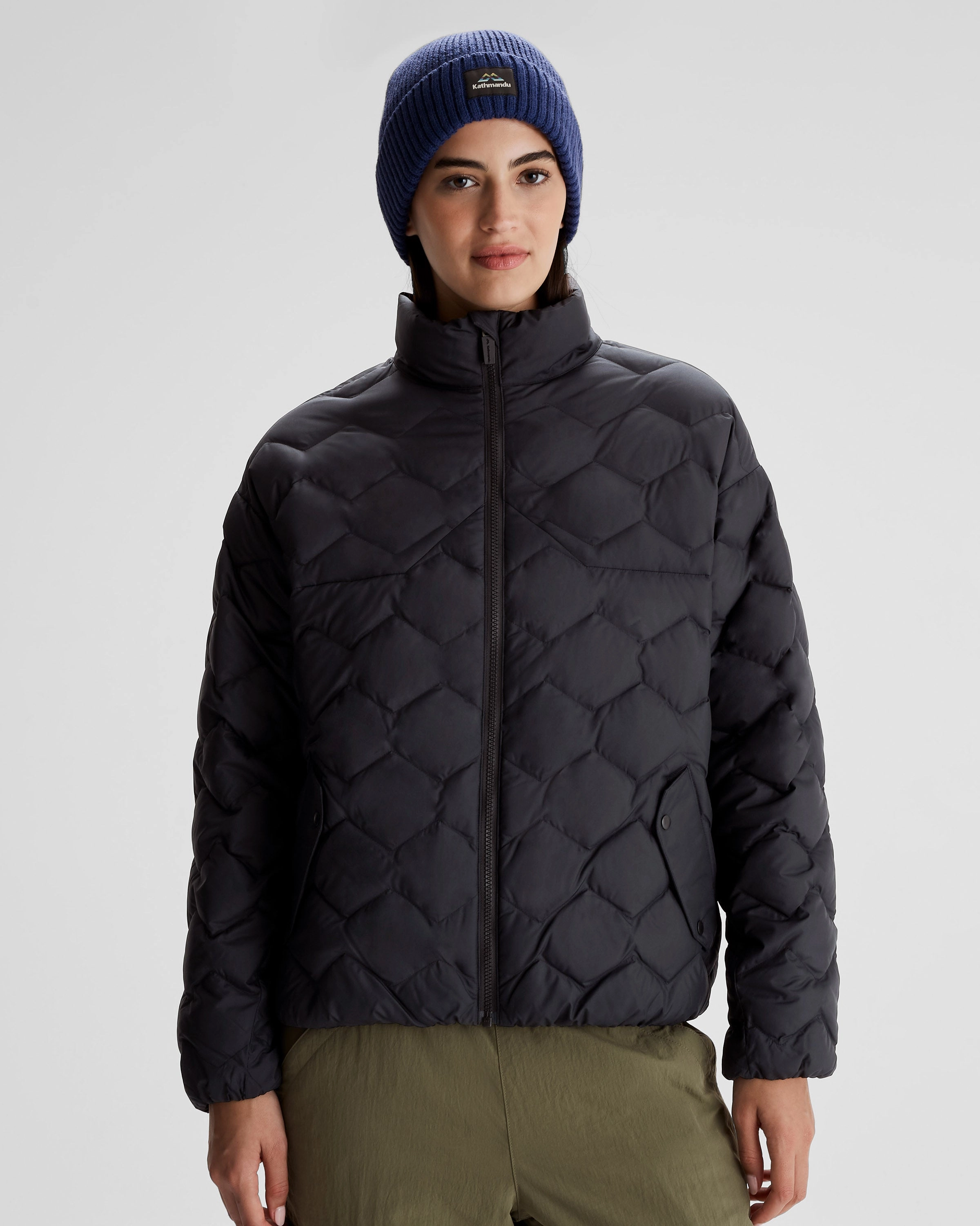 Sweet Deal Today Today Only Steal Women'S Any Time Down Short Jacket - Black Stingray