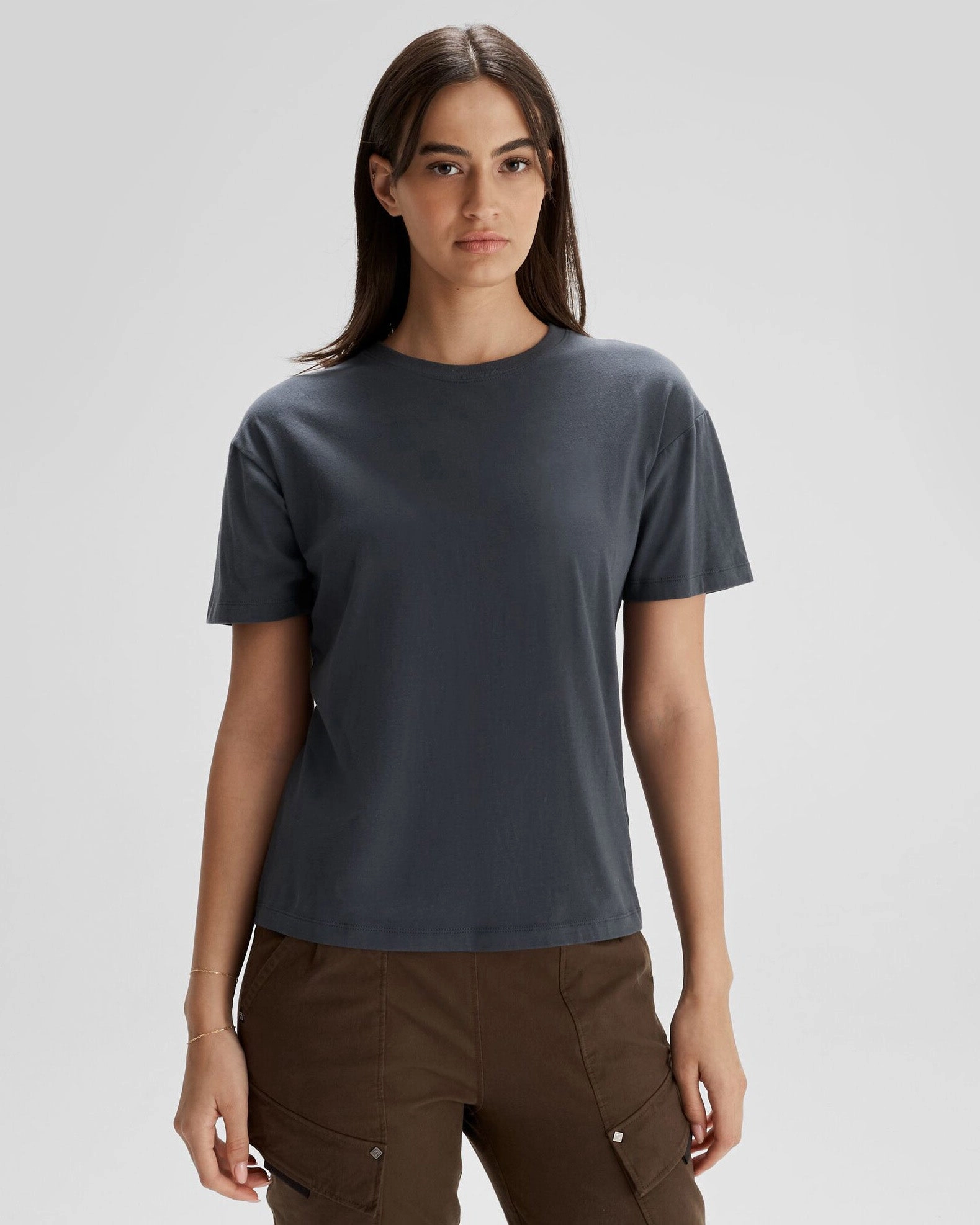 Instant Savings Deal Best Price Today Women'S Solid Organic Cotton T-Shirt - Night