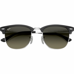 Save More Online Limited Time Sale Clubmaster Metal - Polished Black Silver/Grey Gradient
