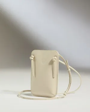 Crossbody Bag In Cream Leather - Heritage Collection Todays Hot Pick Gift Ideas Galore