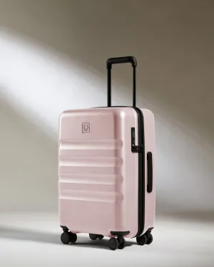Large Cabin Suitcase In Moorland Pink - Icon Stripe Grab It Fast