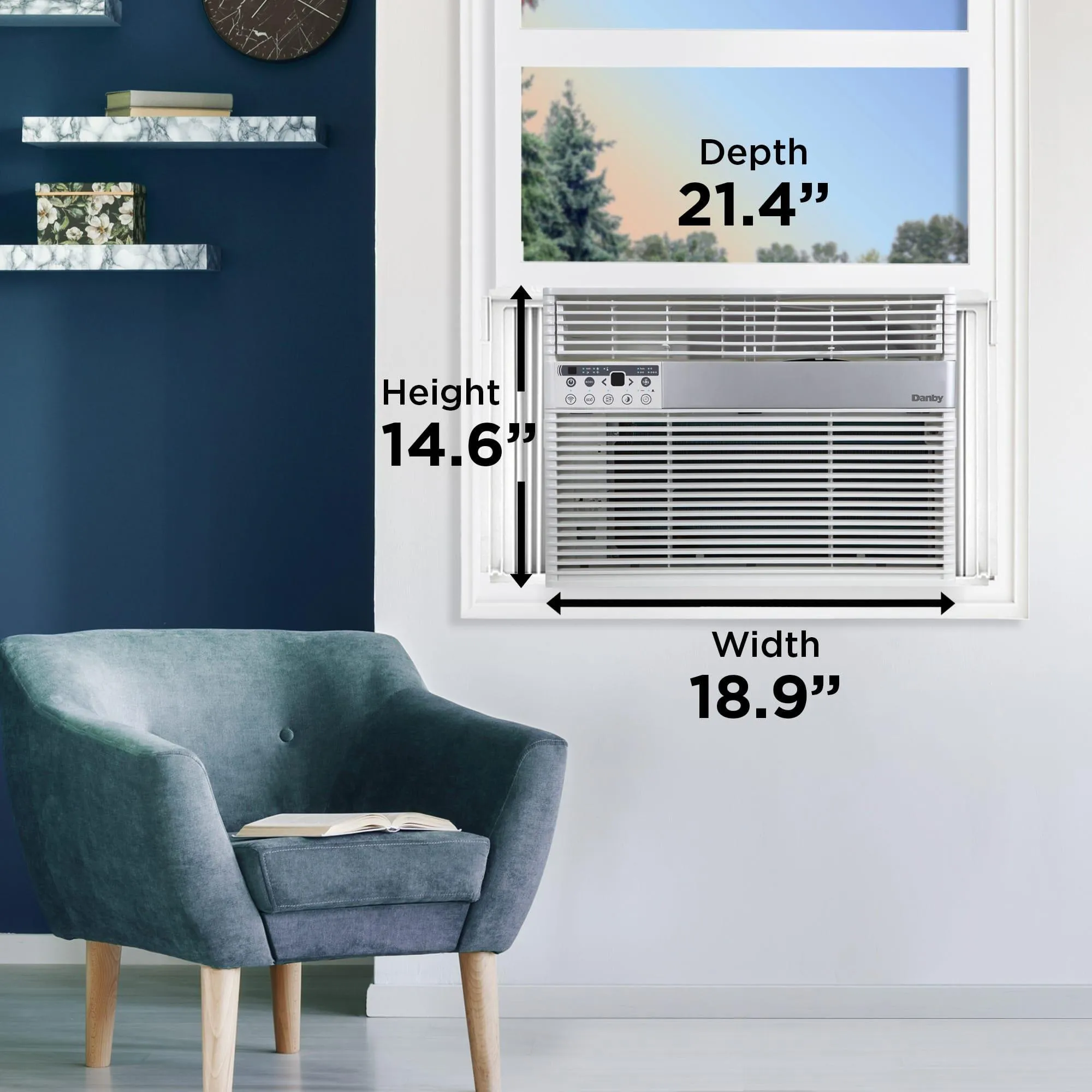 Danby DAC145EB6WDB6 Danby 14,500 Btu Window Ac With Wifi In White