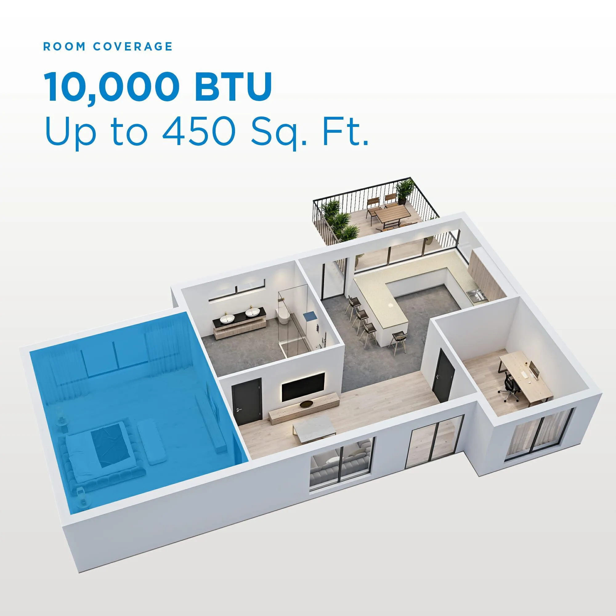 Danby DTAC100B1WDB Danby 10000 Btu Through-The-Wall Ac In White