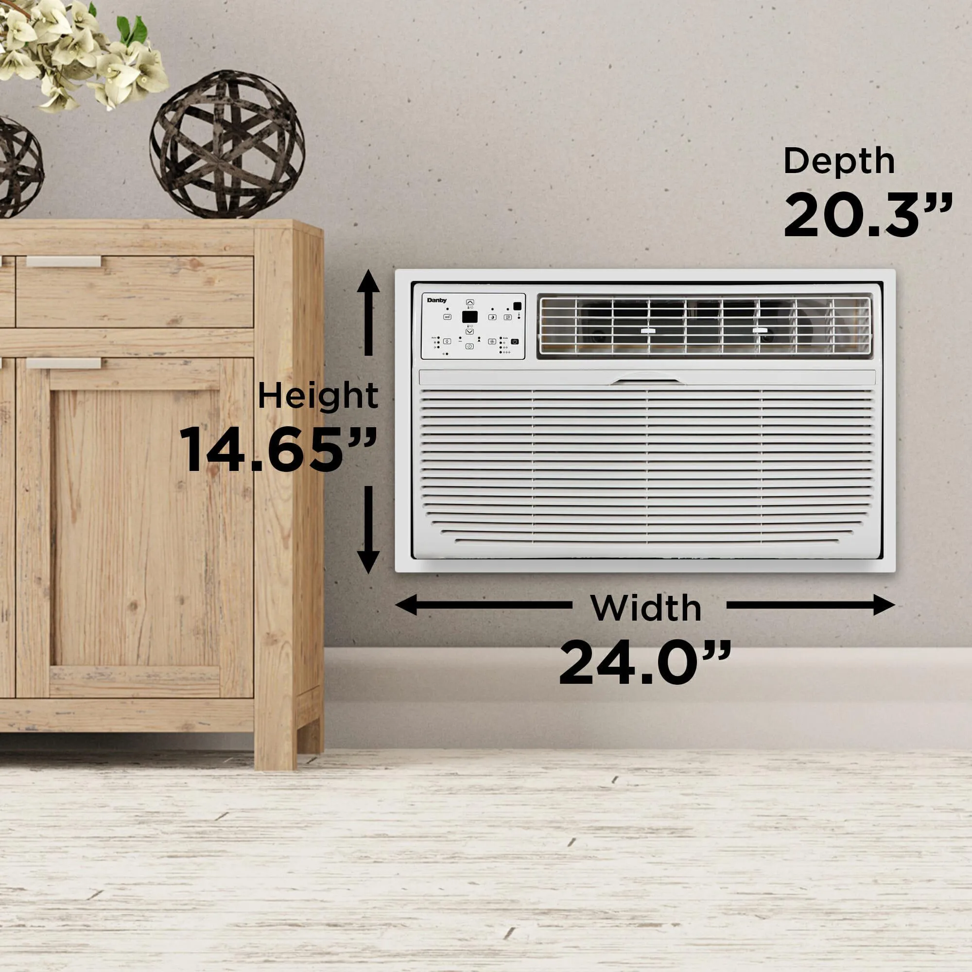 Danby DTAC120B1WDB Danby 12000 Btu Through-The-Wall Ac In White