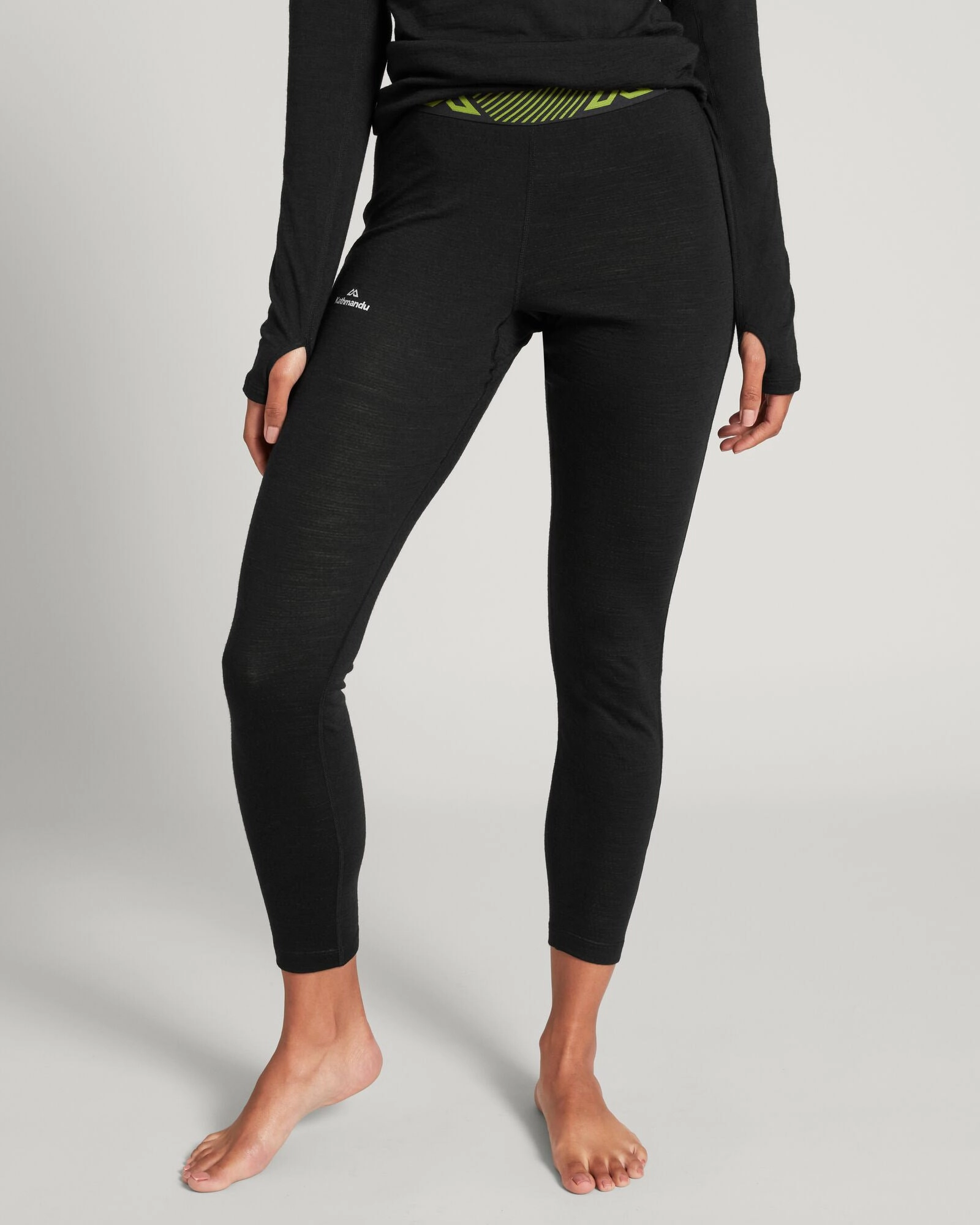 Kmdascent Women'S Leggings - Black/Icon Green Hot Pick Online