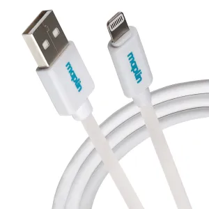 MustHave Gift Ideas Maplin Premium Apple Mfi Certified Tangle-Free Lightning To Usb-A 2.0 Cable - White, 1.5M