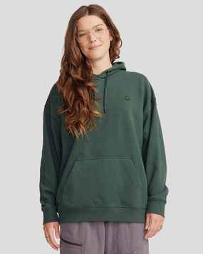 Women'S Peak Badge Slouchy Brushed Hoodie - Deep Forest Flash Offer Today