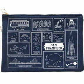 San Francisco Flat Zip Pouch Hot Item Clearance Limited Stock Alert