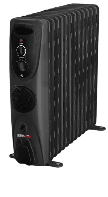 Electromatic Oil Filled Radiator, Black