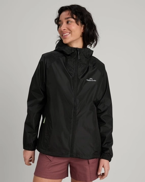Flash Deal Alert Clearance Savings Now Women'S Pocket-It 2-Layer Rain Jacket - Black