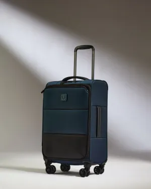 Lightest Cabin Suitcase In Indigo Blue - Soft Stripe 2.0 Shop Grab Offer Hot Offer Frenzy