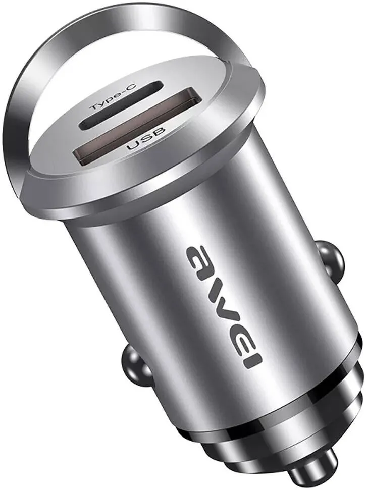 Awei C-708 Pd 45W Usb   Type-C / Usb-C Mini Car Charger Grab the Deal Now