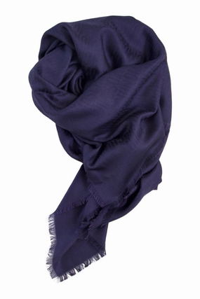 Dont Wait Save Surprise Offer Now Exclusive Blue Silk Blend Scarf Moschino