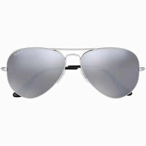 Today Only Special Today Only Steal Aviator M - Matte Silver/Grey Mirror
