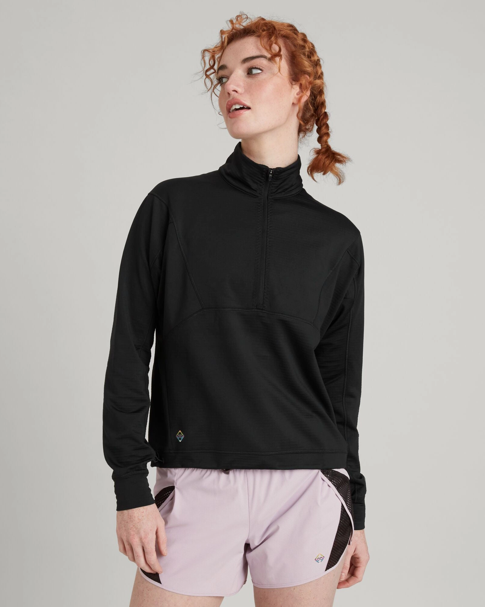 Well.Der.Ness Play Women'S Quarter Zip Pullover - Black Stingray Today Only Discount Alert Flash Discount Today