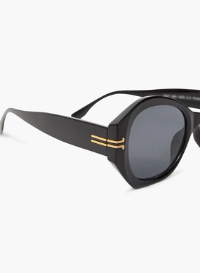Surprise Offer Now Trendy Picks Today Gold Metallic Stripe Detail Sunglasses