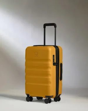 Grab the Deal Now Shop Smart Deals Expandable Cabin Suitcase In Mustard Yellow - Icon Stripe