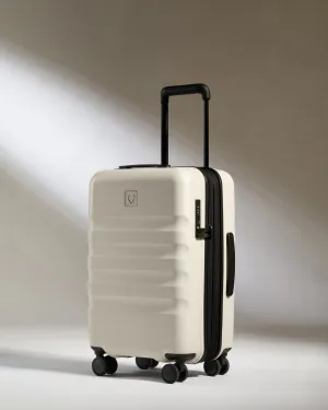 Mega Hot Offer Expandable Cabin Suitcase In Taupe - Icon Stripe