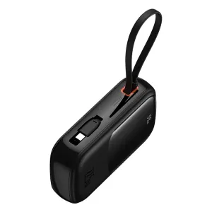 Big Savings Alert Baseus Qpow Pro  22.5W 20000Mah Power Bank With Built-In Type-C Cable Black