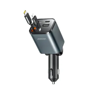 Joyroom Jr-Ccl05 30W 4-In-1 Retractable Cable Car Charger Dont Miss These Savings