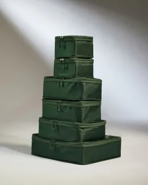 Last Chance Steal Flash Sale Alert Packing Cubes In Green - Set Of 6