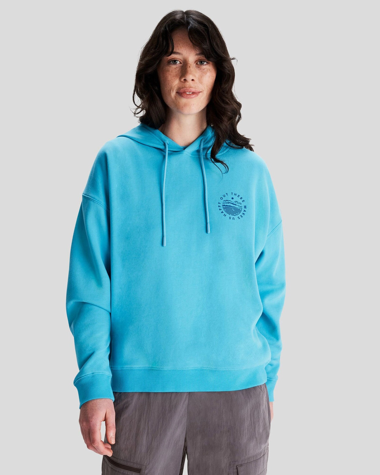 Shop Grab Savings Women'S Ot Logo Slouchy Lt Bb Hoodie - Light Sea