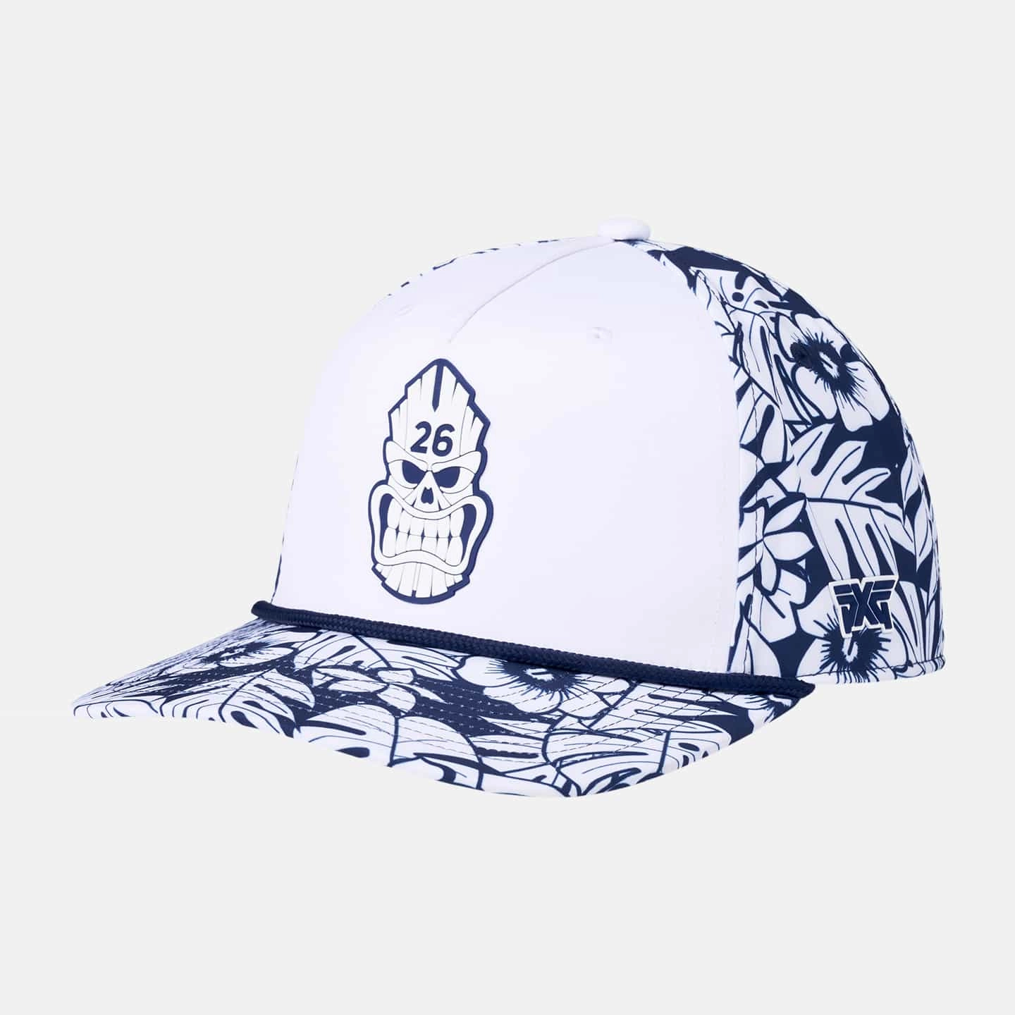 Special Deal Frenzy Grab the Deal Now Darkness Tiki Skull 5-Panel Curved Bill Cap