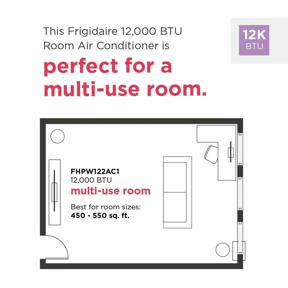 Frigidaire FHPW122AC1 Frigidaire 12,000 Btu 3&#8482;In-1 Portable Room Air Conditioner