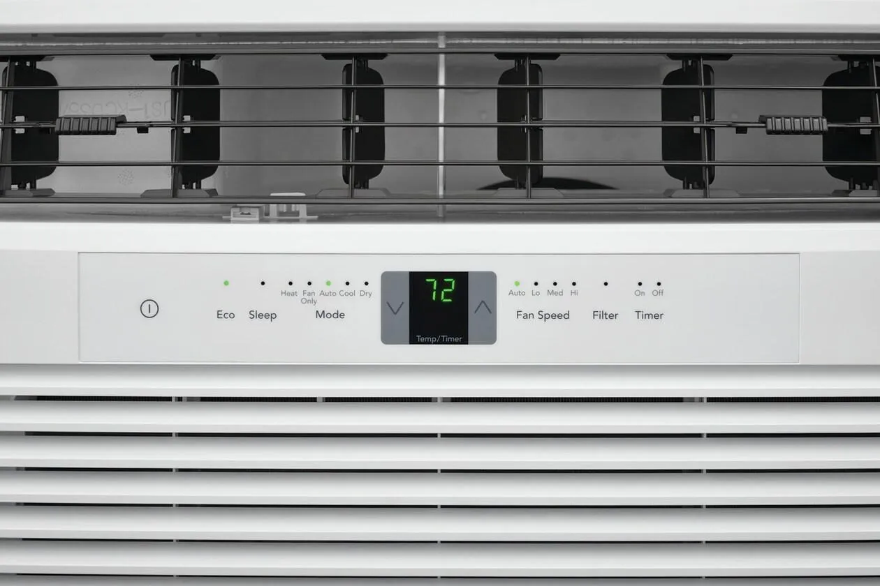 Frigidaire FHWH112WA1 Frigidaire 11,000 Btu Window Air Conditioner With Supplemental Heat And Slide Out Chassis