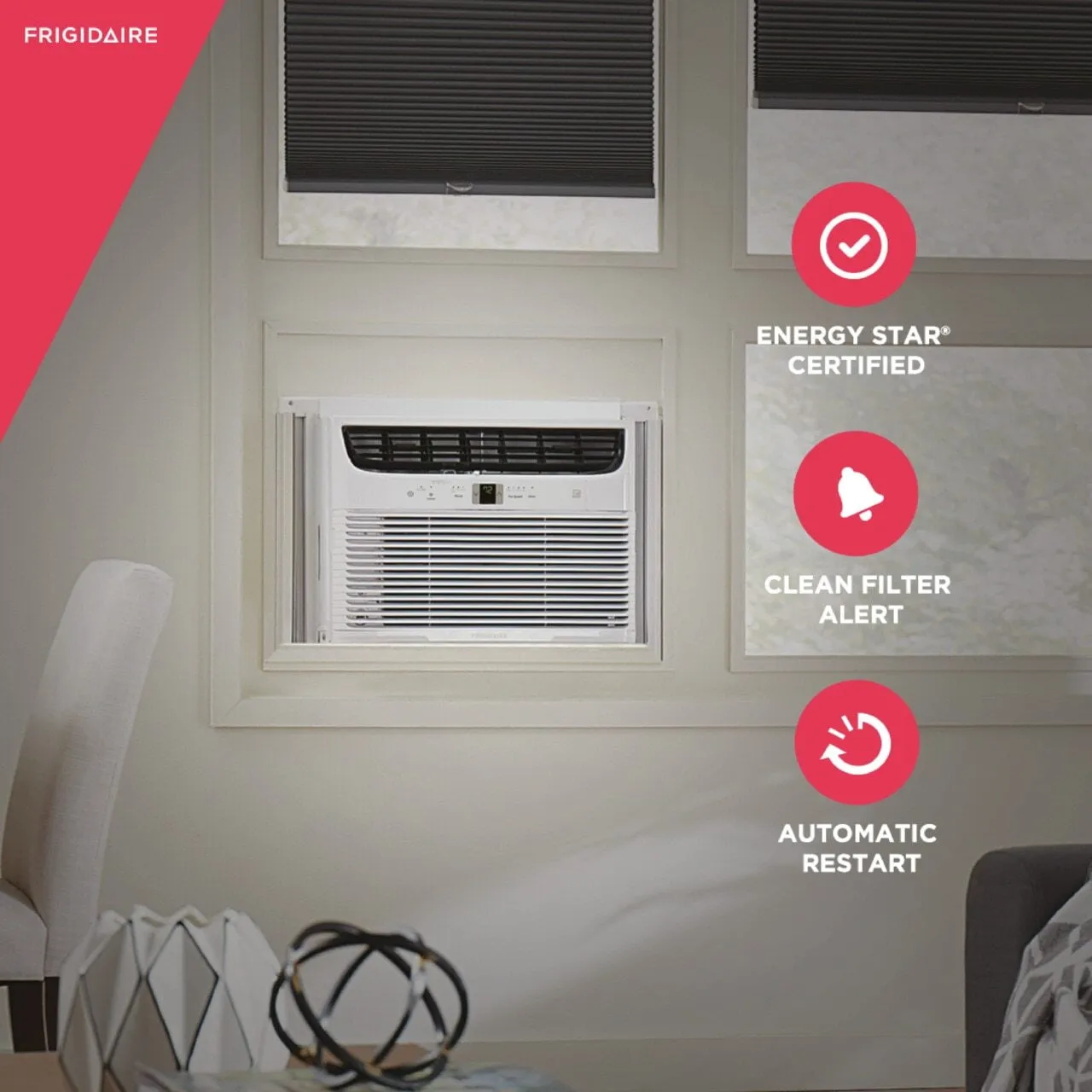 Frigidaire FHWW103WBE Frigidaire 10,000 Btu Connected Window-Mounted Room Air Conditioner