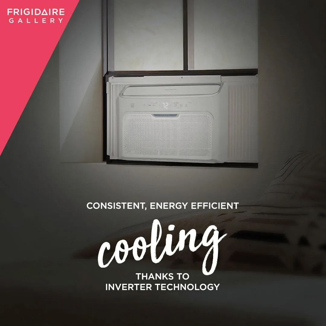 Frigidaire GHWQ083WC1 Frigidaire Gallery 8,000 Btu Inverter Quiet Temp Smart Room Air Conditioner
