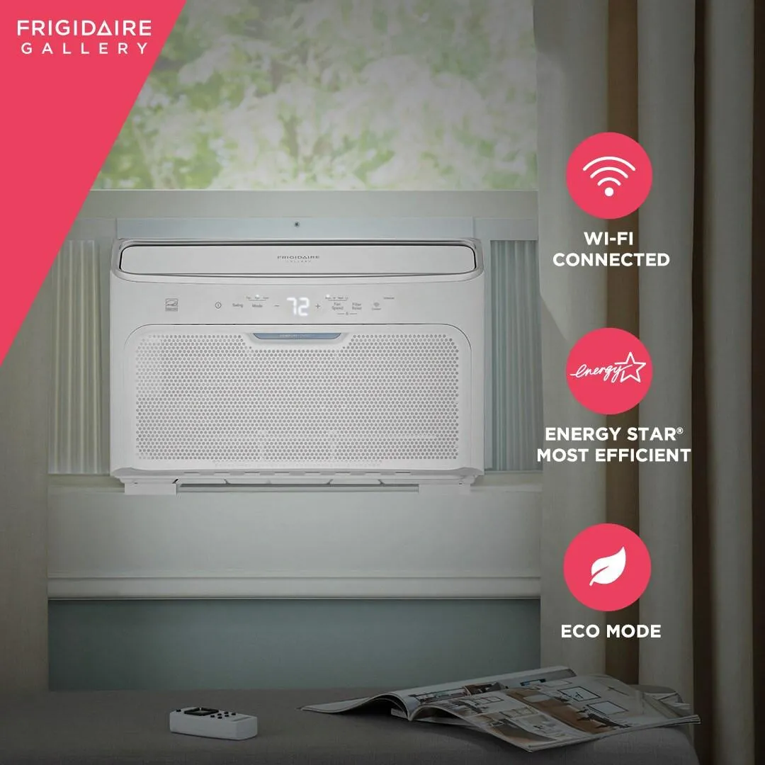 Frigidaire GHWQ083WC1 Frigidaire Gallery 8,000 Btu Inverter Quiet Temp Smart Room Air Conditioner