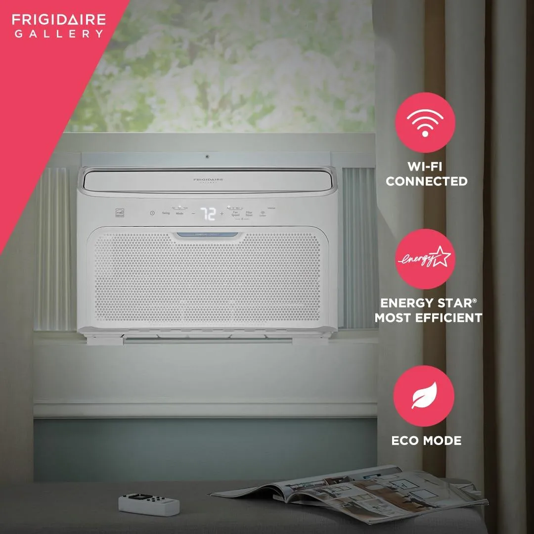 Frigidaire GHWQ123WC1 Frigidaire Gallery 12,000 Btu Inverter Quiet Temp Smart Room Air Conditioner