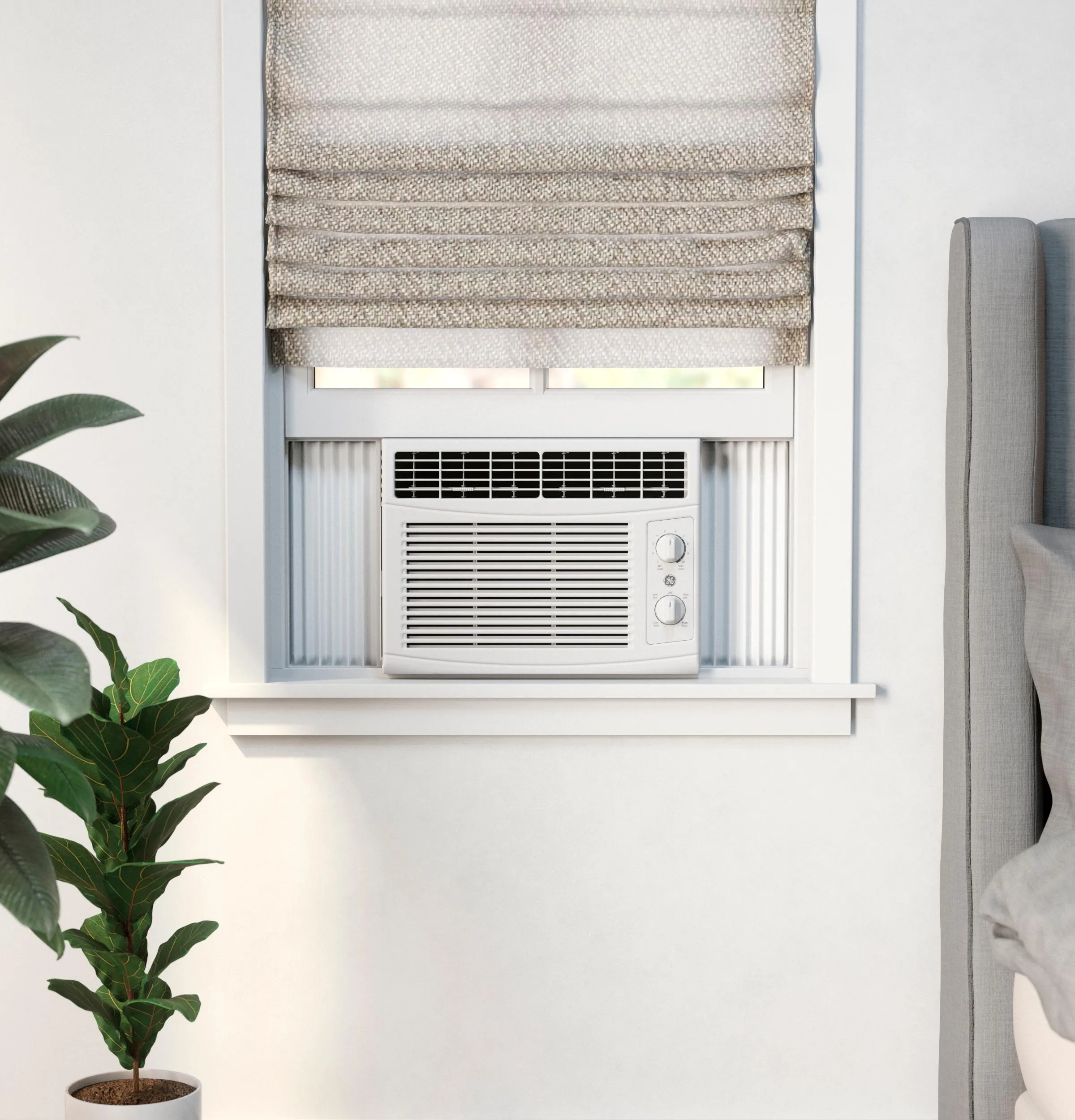 Ge Appliances AHEC05AC Ge? 5,000 Btu Mechanical Window Air Conditioner For Small Rooms Up To 150 Sq Ft.