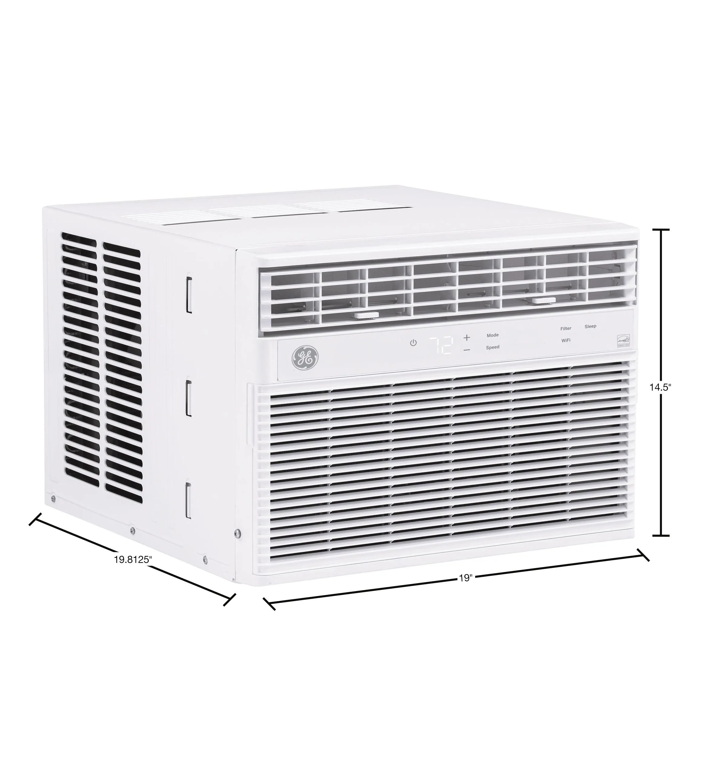 Ge Appliances AHEK10AC Ge? Energy Star? 10,000 Btu Smart Electronic Window Air Conditioner For Medium Rooms Up To 450 Sq. Ft.