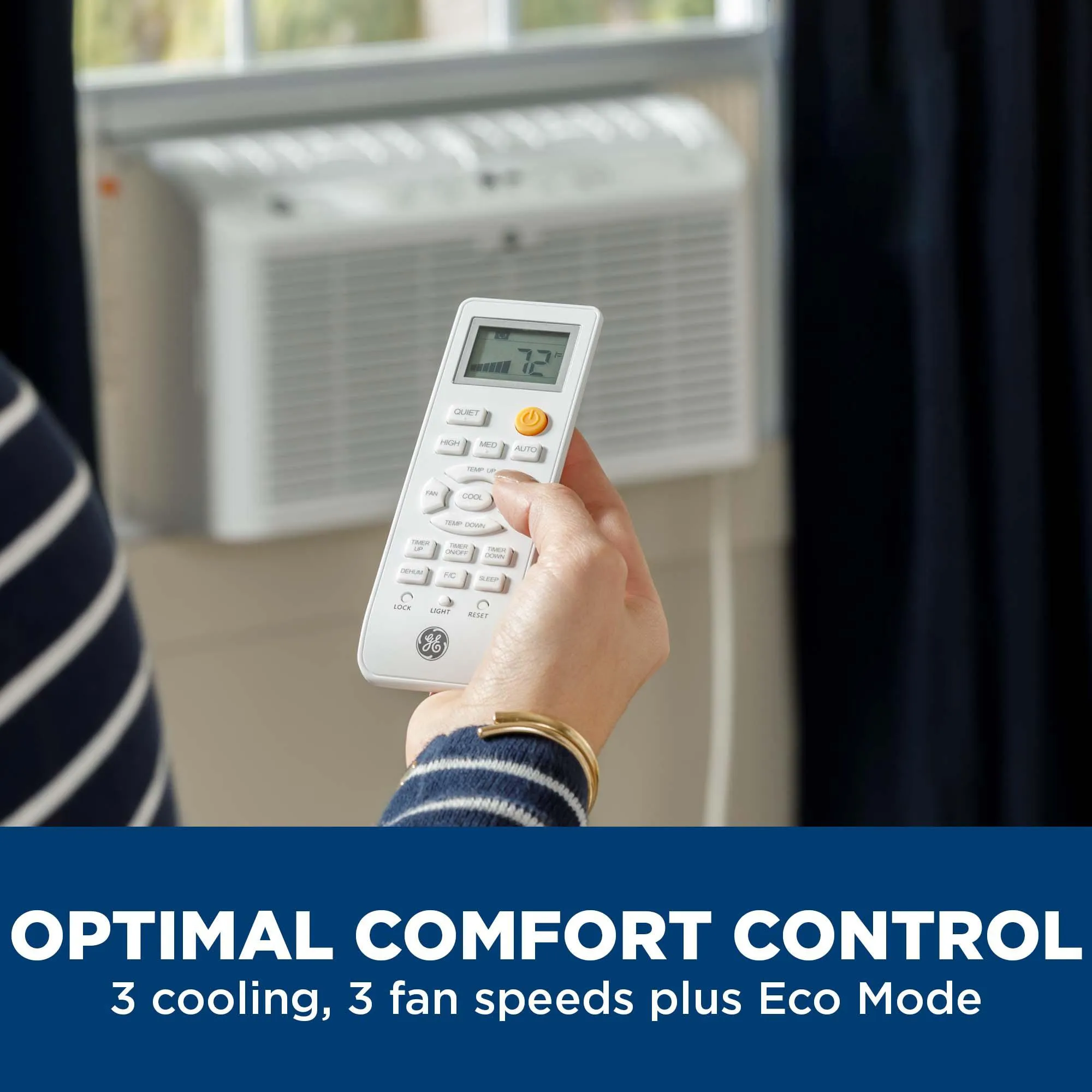 Ge Appliances AHEL06BB Ge? 6,200 Btu Ultra Quiet Window Air Conditioner For Small Rooms Up To 250 Sq. Ft.