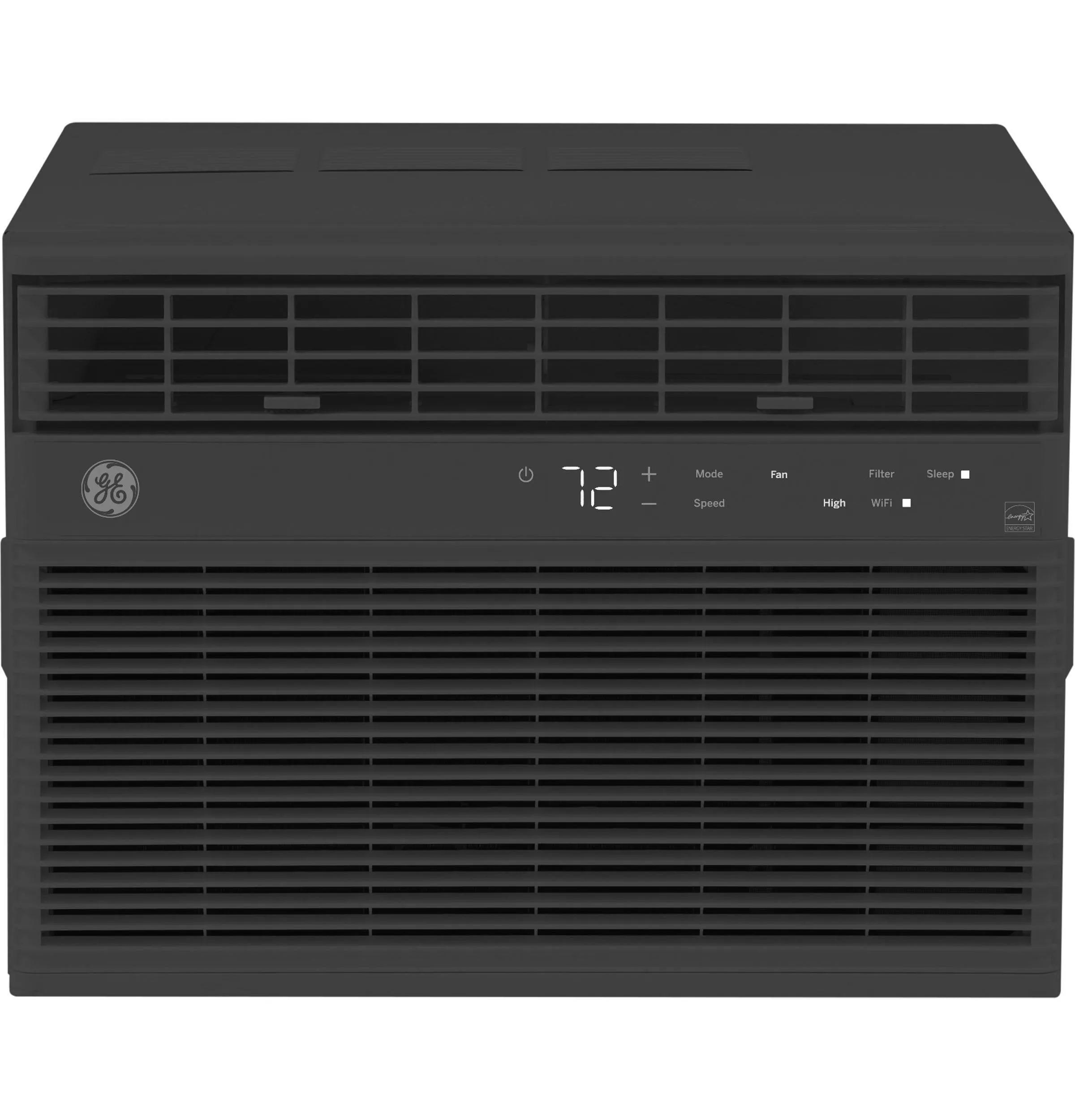 Ge Appliances AHEU08BC Ge? Energy Star? 8,000 Btu Smart Electronic Window Air Conditioner For Medium Rooms Up To 350 Sq. Ft., Black
