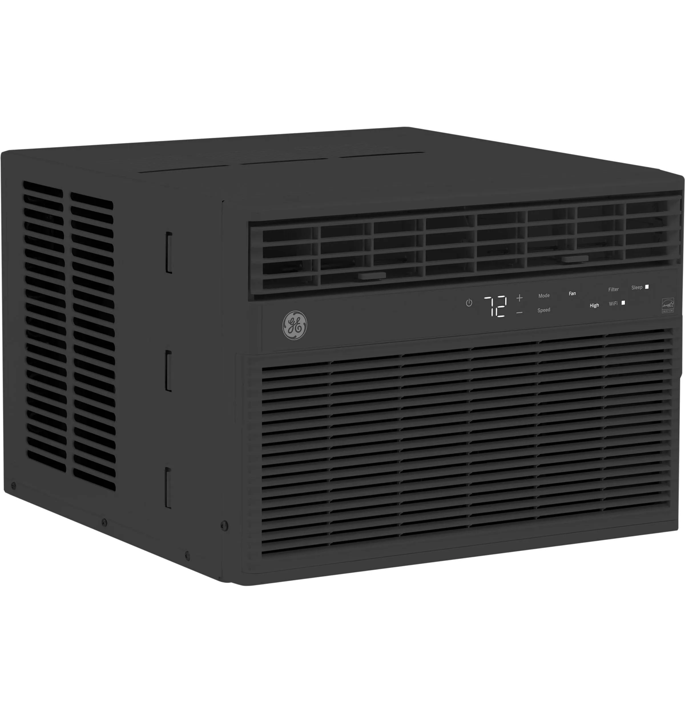Ge Appliances AHEU08BC Ge? Energy Star? 8,000 Btu Smart Electronic Window Air Conditioner For Medium Rooms Up To 350 Sq. Ft., Black