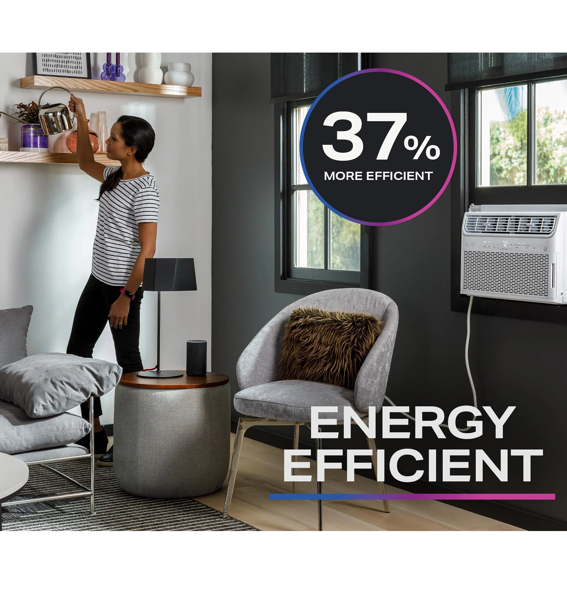 Ge Appliances AHTR14AC Ge Profile&#8482; 13,500 Btu Inverter Smart Ultra Quiet Window Air Conditioner For Large Rooms Up To 700 Sq. Ft., Energy Star?