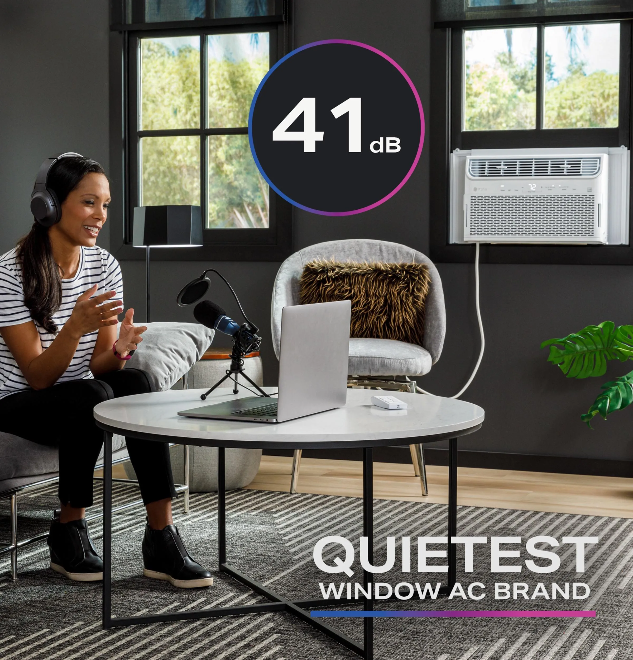 Ge Appliances AHTR14AC Ge Profile&#8482; 13,500 Btu Inverter Smart Ultra Quiet Window Air Conditioner For Large Rooms Up To 700 Sq. Ft., Energy Star?