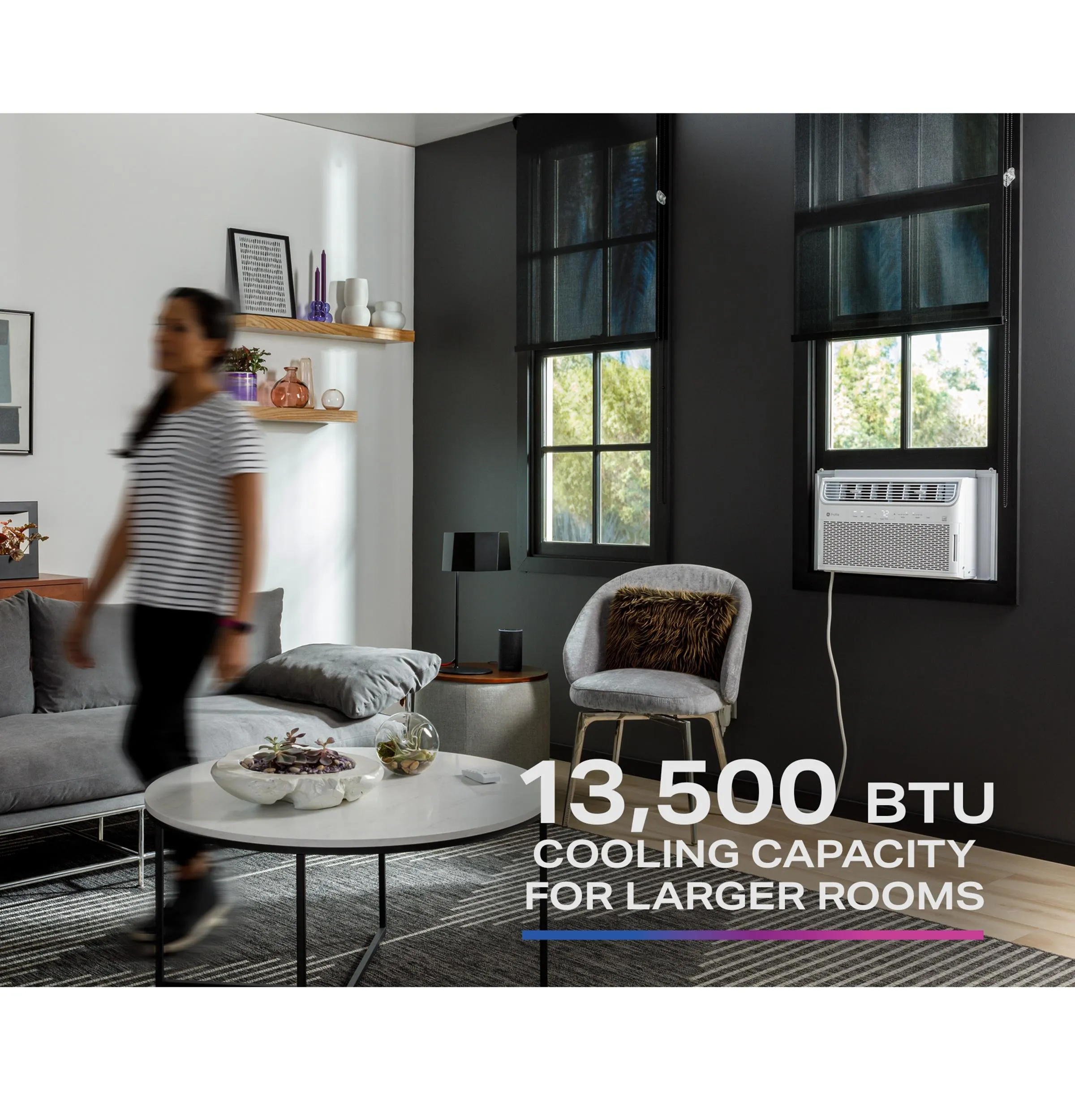 Ge Appliances AHTR14AC Ge Profile&#8482; 13,500 Btu Inverter Smart Ultra Quiet Window Air Conditioner For Large Rooms Up To 700 Sq. Ft., Energy Star?