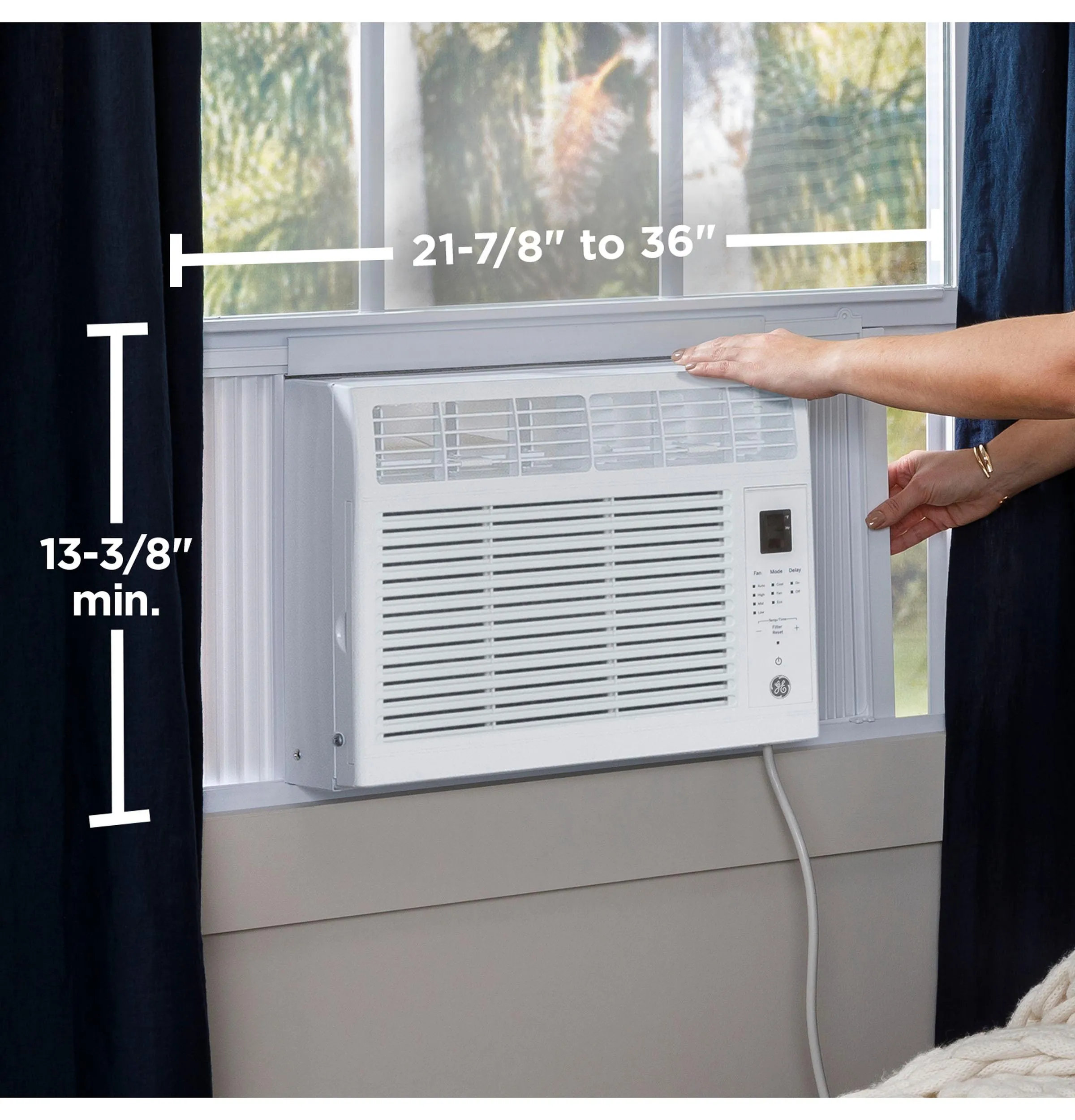 Ge Appliances AHW06LZ Ge? 6,000 Btu Electronic Window Air Conditioner For Small Rooms Up To 250 Sq Ft.