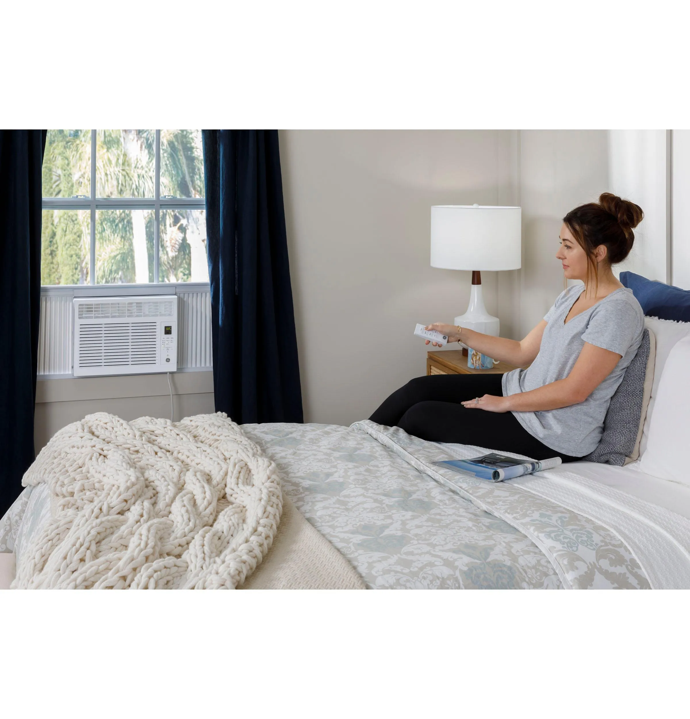 Ge Appliances AHW06LZ Ge? 6,000 Btu Electronic Window Air Conditioner For Small Rooms Up To 250 Sq Ft.