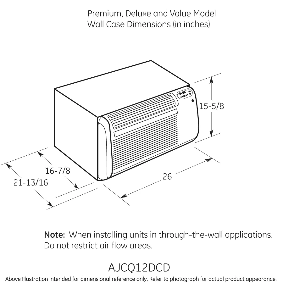 Ge Appliances AJCQ12ACE Ge? 115 Volt Built-In Cool-Only Room Air Conditioner