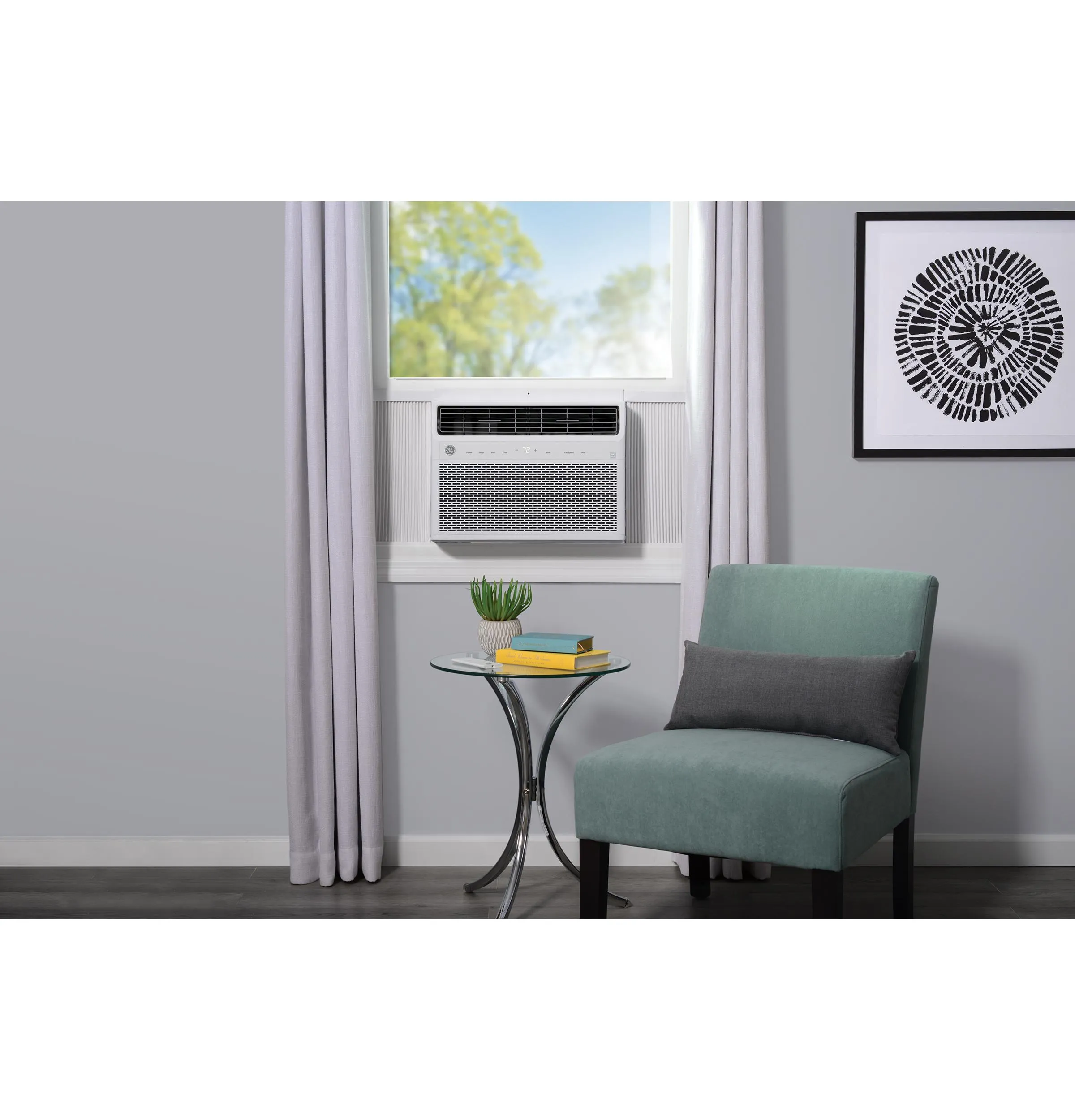 Ge Appliances AKLK14AA Ge? Energy Star? 14,000 Btu Smart Electronic Window Air Conditioner For Large Rooms Up To 700 Sq. Ft.