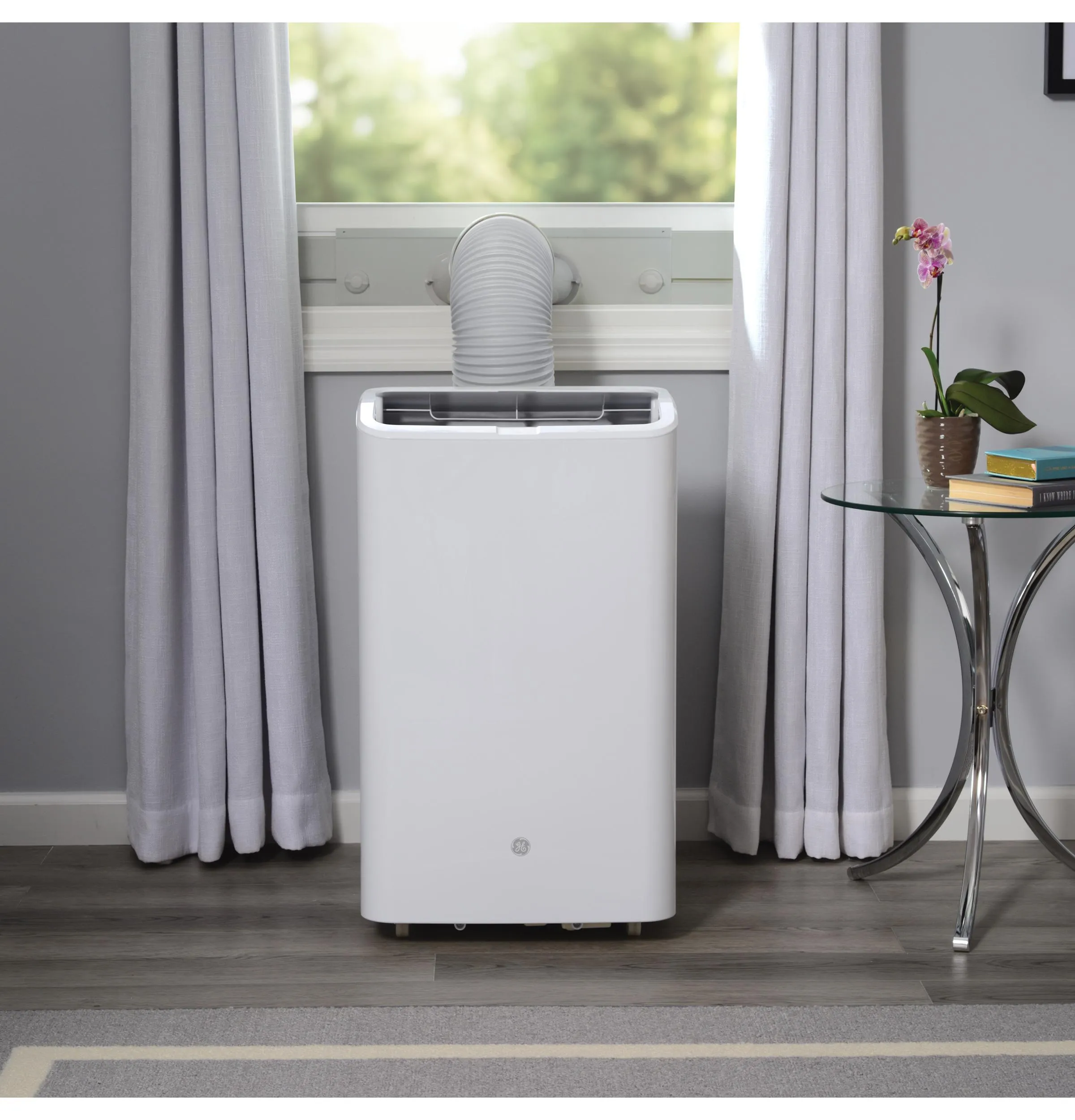 Ge Appliances APCD08JASW Ge? 8,500 Btu Portable Air Conditioner With Dehumifier And Remote, White