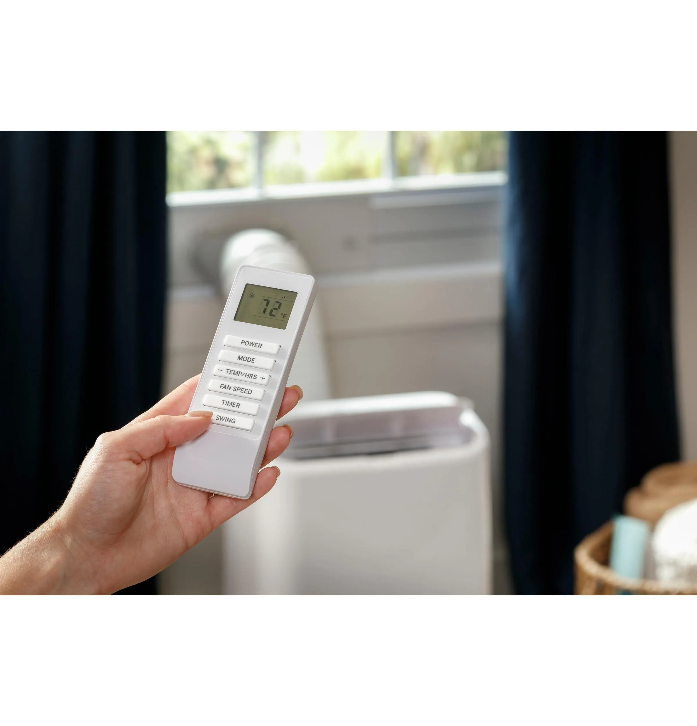 Ge Appliances APCD08JASW Ge? 8,500 Btu Portable Air Conditioner With Dehumifier And Remote, White