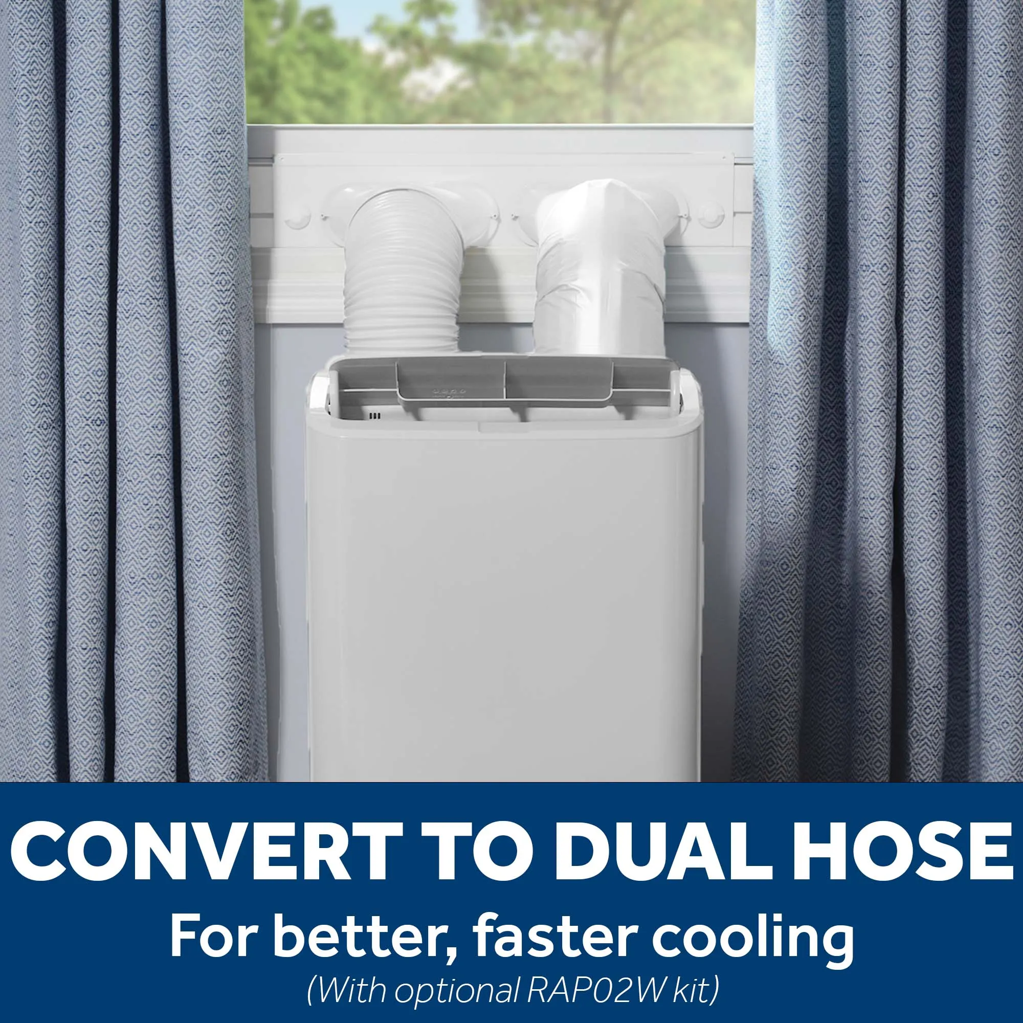 Ge Appliances APLS10WWF Ge? 10,000 Btu Class Smart Portable Air Conditioner For Medium Rooms Up To 450 Sq Ft. (10,400 Btu Doe)