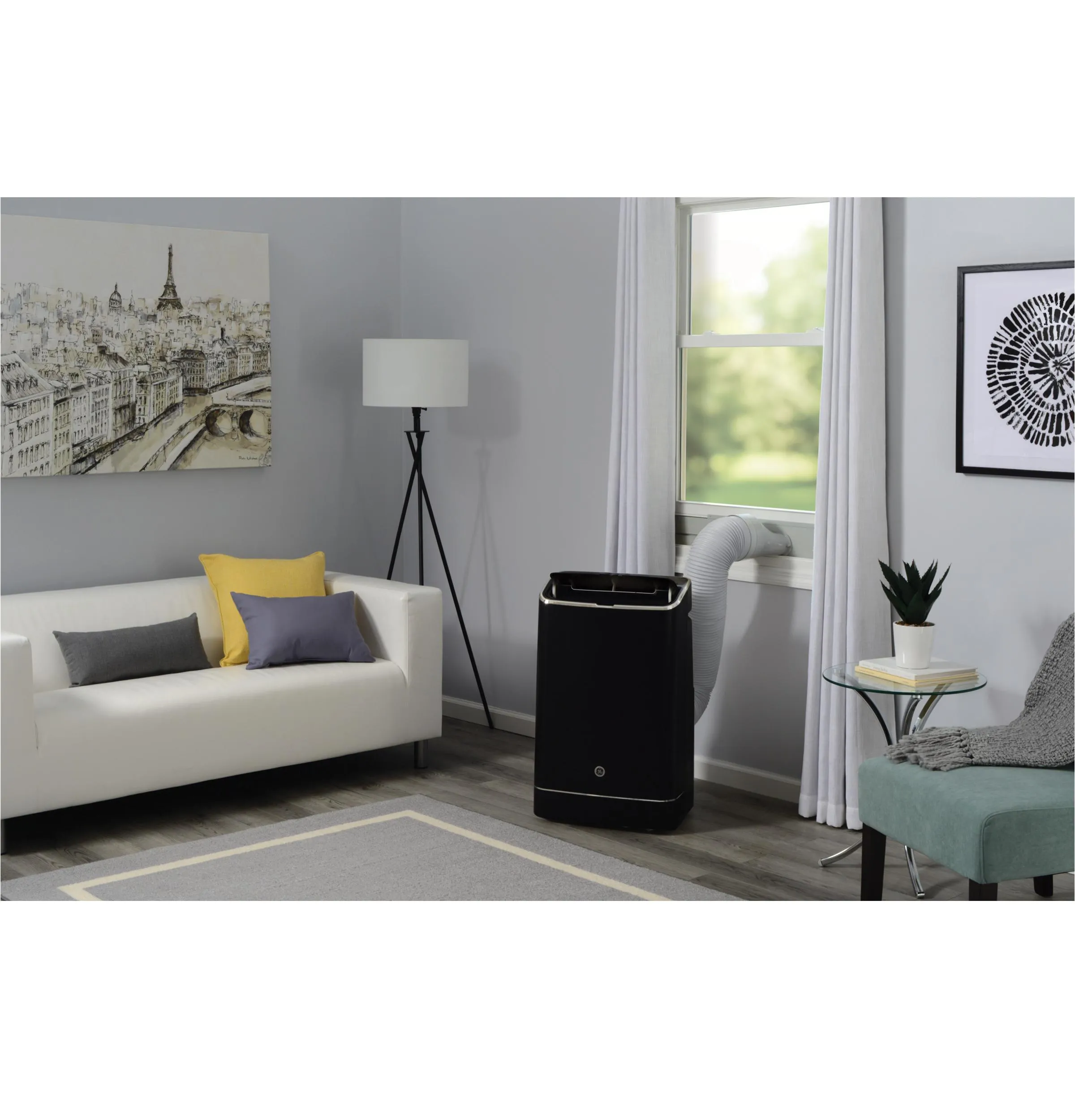 Ge Appliances APXD10JAWB Ge? 10,000 Btu Heat/Cool Smart Portable Air Conditioner For Medium Rooms Up To 450 Sq Ft.